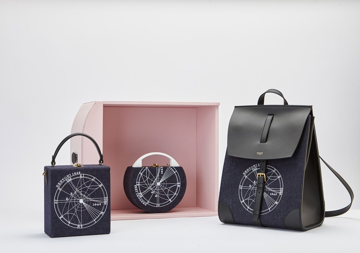 Bertoni1949's tweet photo. One of the hottest trends for spring 2018 is #denim! We paired it with embroidery and leather for an extra glamour look.  
#SS18 #Bertoni1949 #MadeinItaly https://t.co/ClxmYzD8z2