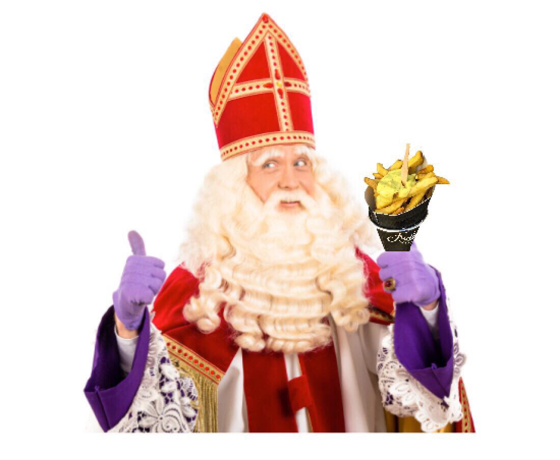Het is eindelijk de hoogste tijd
Dat Sint met zijn Pieten weer door Rotterdam heen rijdt
Na al dat werken krijgen zij trek in wat lekkers te eten
En jullie mogen jezelf natuurlijk ook niet vergeten #combineercadeausmetfriet #vergeetookdiesnackniet 🎁💛❤️🍟