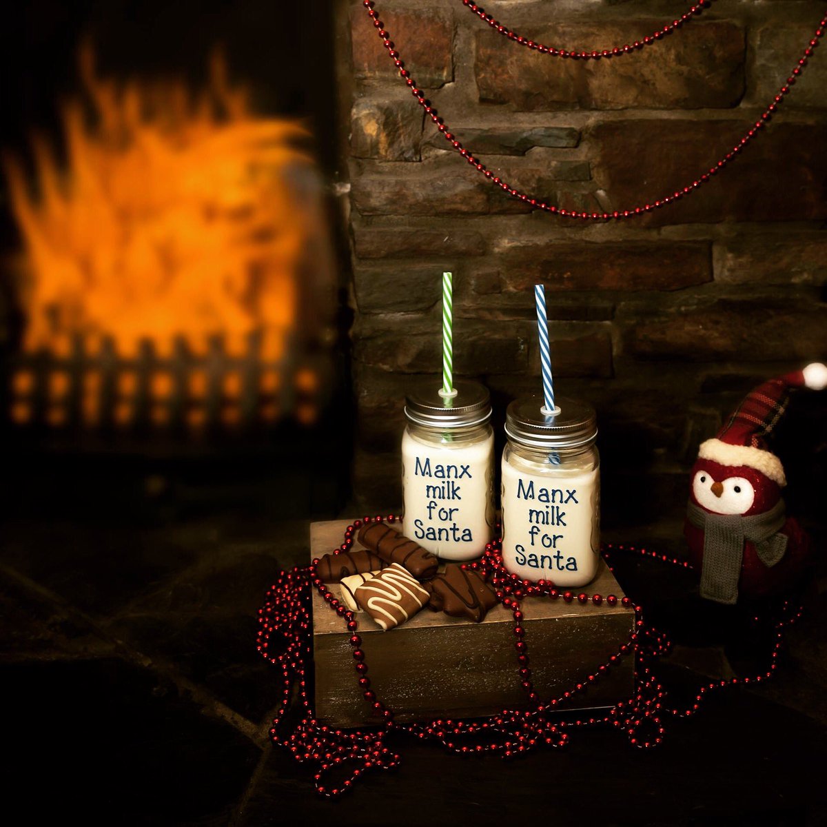 Don't forget Santa's favorite drink! #manxmilk #christmas #milk #dairy