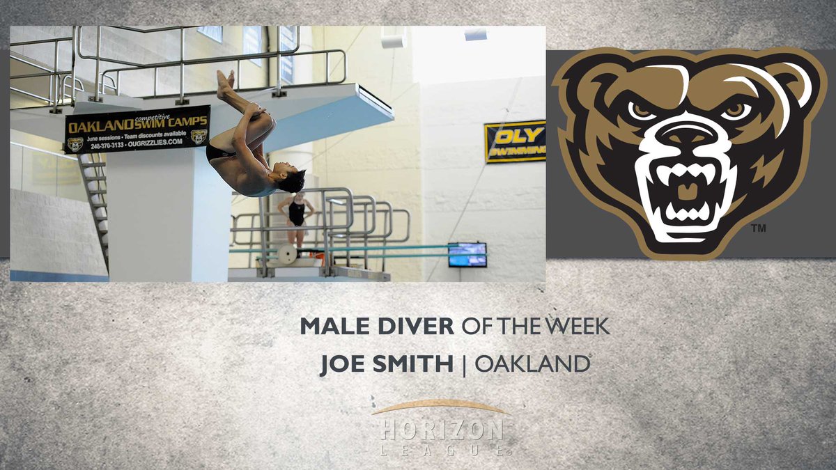 HorizonLeague's tweet photo. @Oaklandswimming sweeps this week's #HLSWIM and Dive weekly honors! Click here for more on their performances: https://t.co/rHj61mlXxU https://t.co/KztA8QFDtr