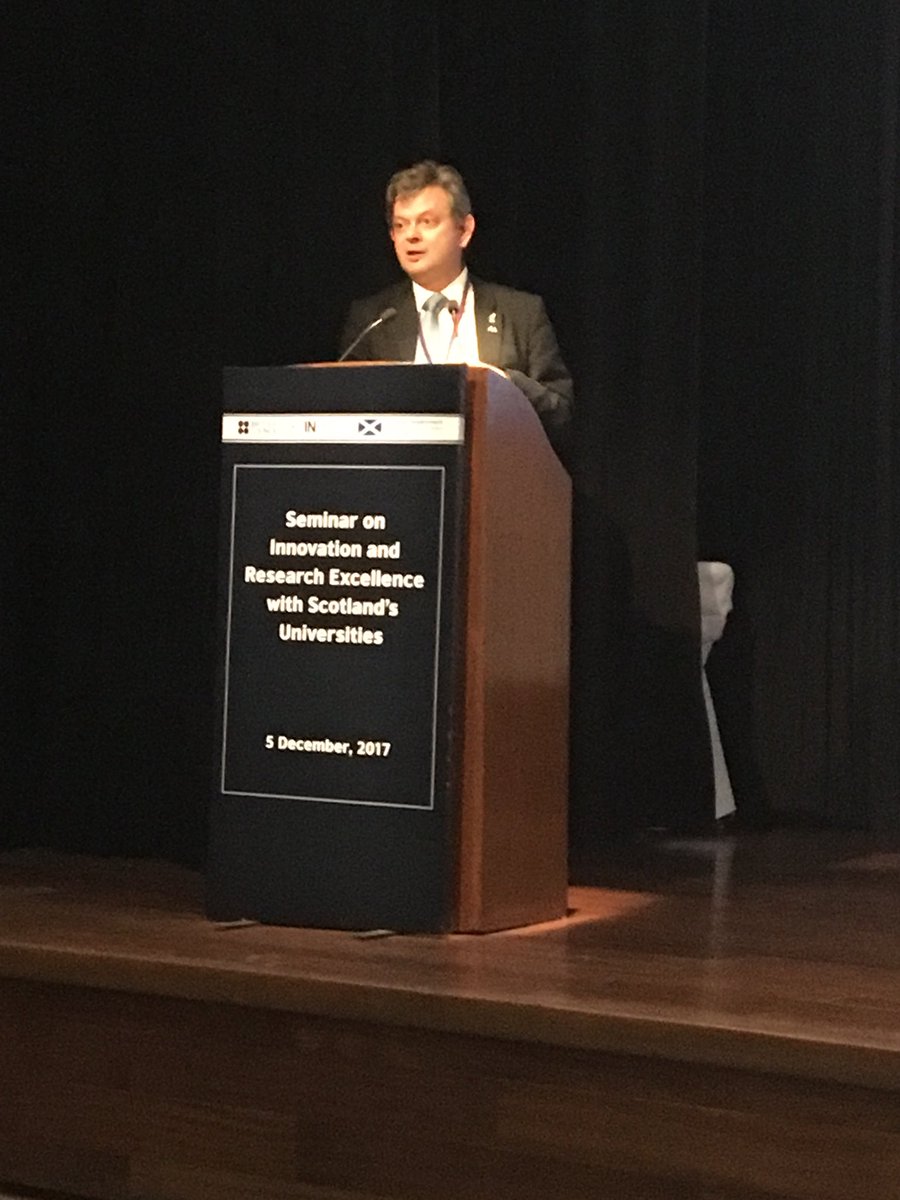 RuthMoir_HWU's tweet photo. @UofGVC Prof Sir Anton Muscatelli signing MOU in Delhi with IUCAA at Research &amp; Innovation seminar, opening the way to closer research collaboration on gravitational waves. #ScotlandWelcomesIndia @inBritish @scotgov @uni_scot https://t.co/gL2Sd2U4cm