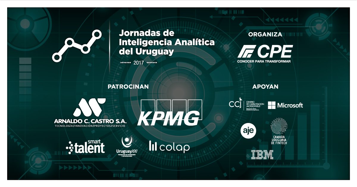 gabitoju's tweet photo. El 13 y 14 de diciembre estaremos participando con @colapbi de las Jornadas de Inteligencia Analítica del Uruguay, inscripción gratuita en  https://t.co/hV8ISJYjLL https://t.co/uPNca7TpAv