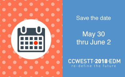 Save the date!
Mark May 30 to June 2, 2018 on your calendar. Join us at the Sutton Place Hotel for three days of presentations, industry panels and networking. For more information please visit ccwestt2018.com.