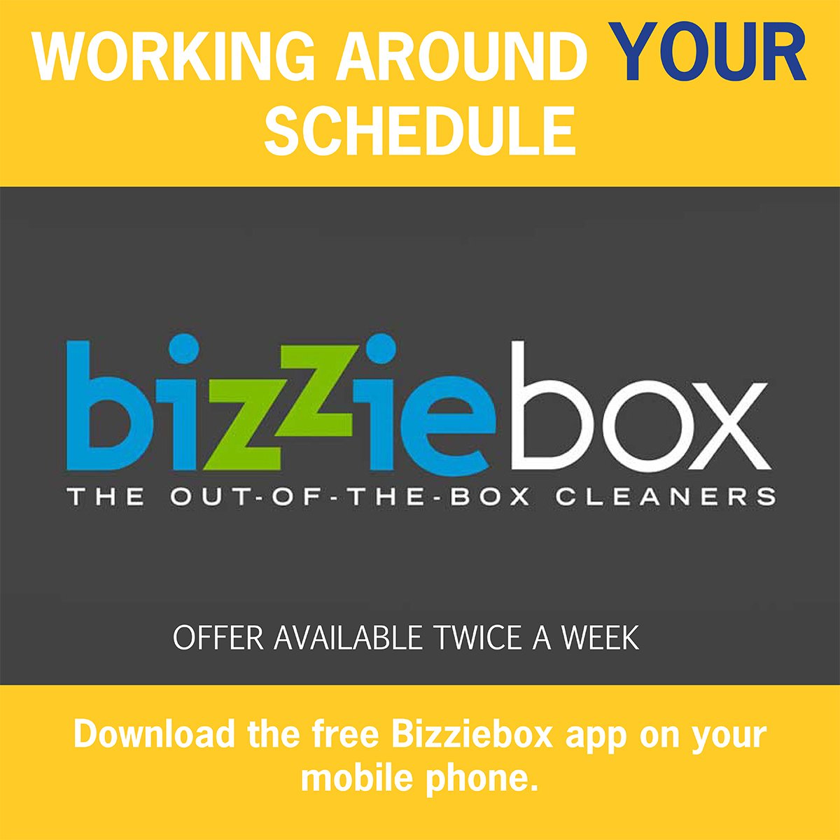 DeeringCleaners's tweet photo. No need to be home or at the office. With no order too small or large, it's available twice a week and free to use when you need to clean. https://t.co/McFxcMsM3E https://t.co/cA8CsESBz7
