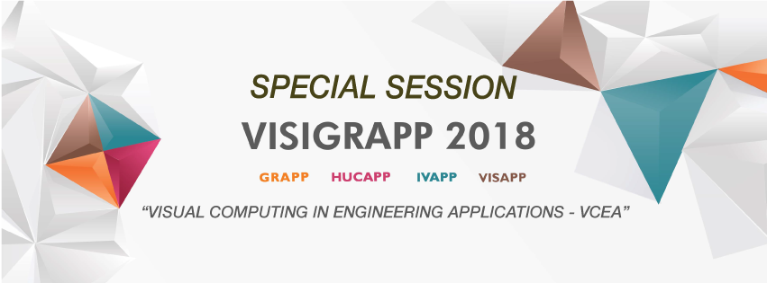 VISIGRAPPConf's tweet photo. For more information about the Special Session on Visual Computing in Engineering Applications - VCEA 2018 go to: https://t.co/CpwwqlLz9e https://t.co/DpBuZYMmpt