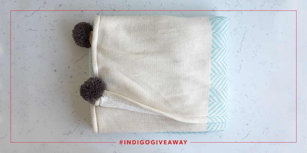 For a chance to win a throw, RT this tweet and follow us before 11pm EST! #IndigoGiveaway #EveryGiftTellsAStory (2/3)
