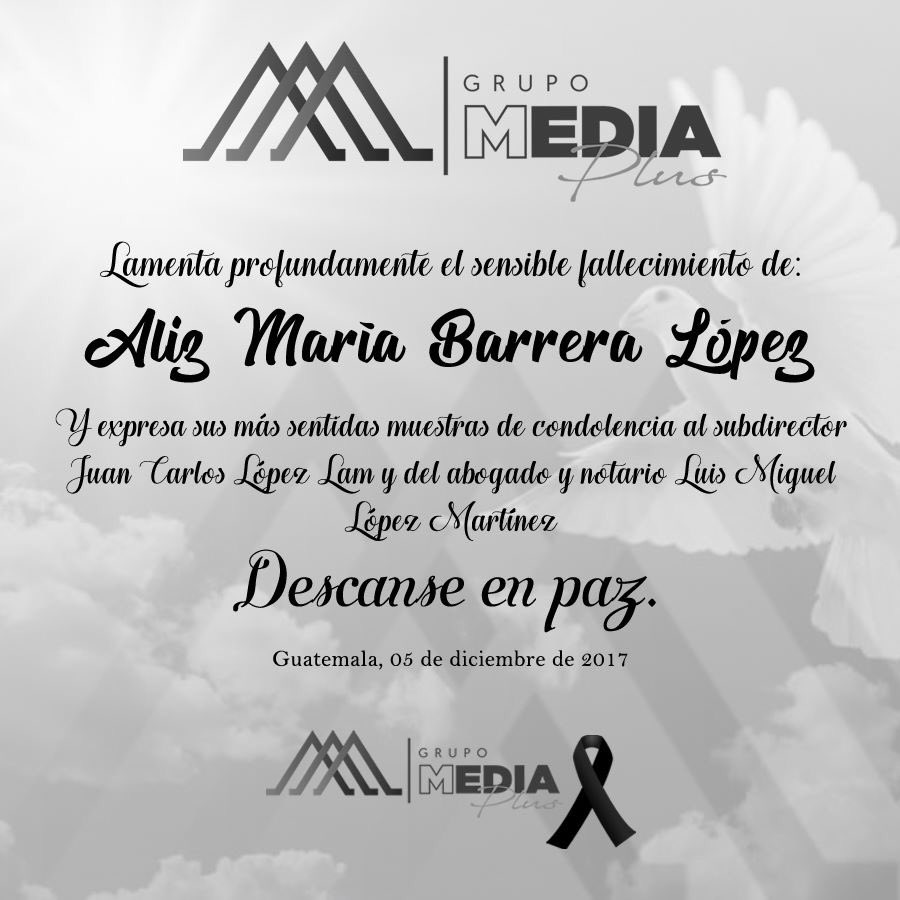 CanalPlusgua's tweet photo. El equipo de Canal Plus expresa sus más sinceras condolencias a los familiares. 
Descanse en paz.✝️ https://t.co/V2rldv9W27