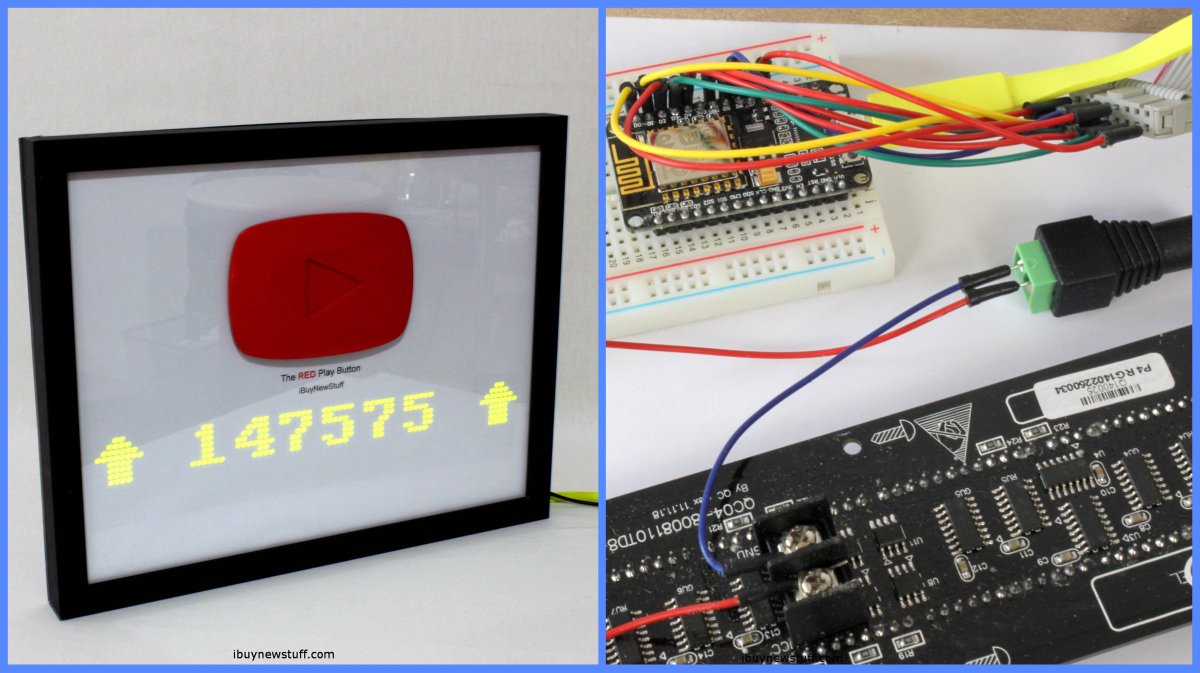 Esp8266 On Twitter Led Youtube Live Subscriber Counter The Red