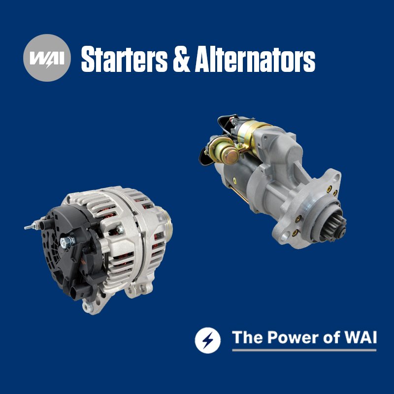WAIglobal has increased its aftermarket offering further still with its latest rotating electrics range expansion, featuring four additional starter motors and five alternators. Call us today to order! 01495 245777