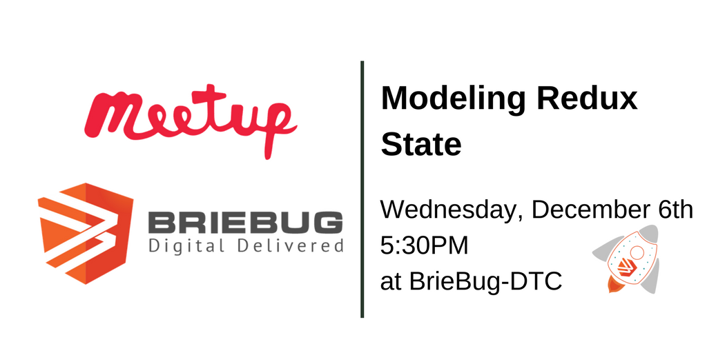 BriebugSoftware's tweet photo. Come on out tomorrow night for our #Meetup at the DTC office! Find more info + RSVP here: https://t.co/k478gQGyny  #angular #angularjs #redux #software #denver #denverdevelopers https://t.co/qPAwDVjHCh