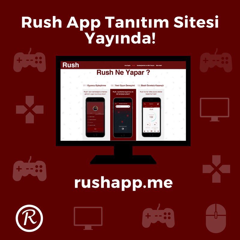 RushOfficialEN's tweet photo. Websitemiz yayında! RushApp ile ilgili detaylı bilgi istiyorsan rushapp.me adresine girmen yeterli! #RushApp https://t.co/q5wLVs5E8T