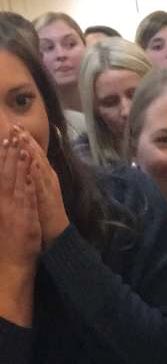 HayleyMarie_2's tweet photo. The moment you realize your roommate has been hiding her engagement a WHOLE WEEK! @duh_laney5 @spankyflake https://t.co/nEe5NuBPu2