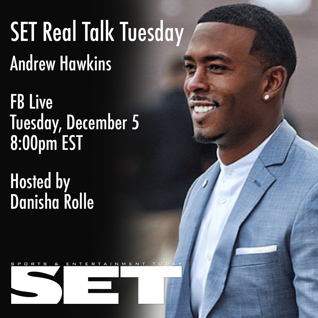 SETMag's tweet photo. @Hawk is joining us TONIGHT for #SETRealTalkTuesday. Discussing his road to the NFL, abruptly retiring, his new position with @espn and what's next. https://t.co/us9vMp37hu