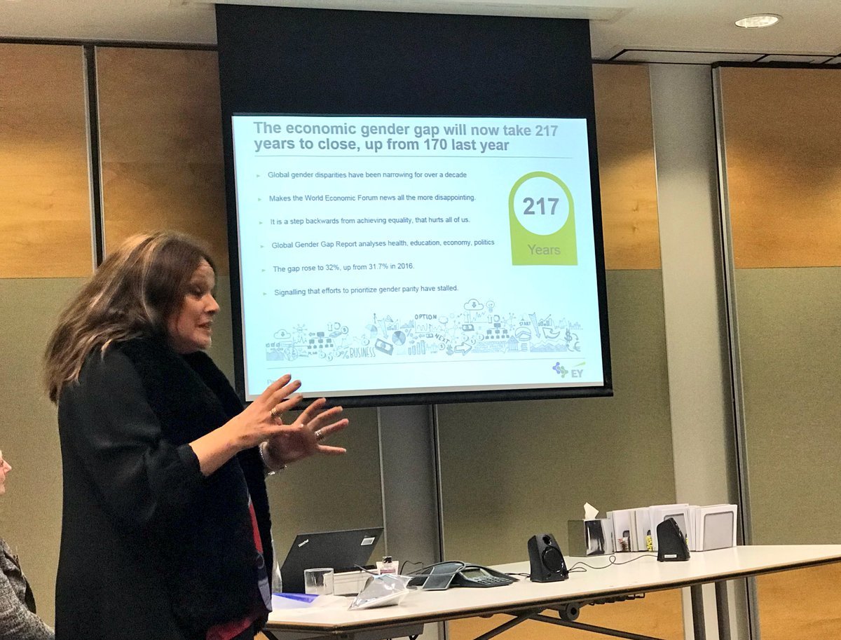 LEAD_uk_net's tweet photo. Gender parity is going backwards - explains the wonderful Elaine Parr. “My daughter will NOT wait 2017” years https://t.co/6qF0BQmN8t
