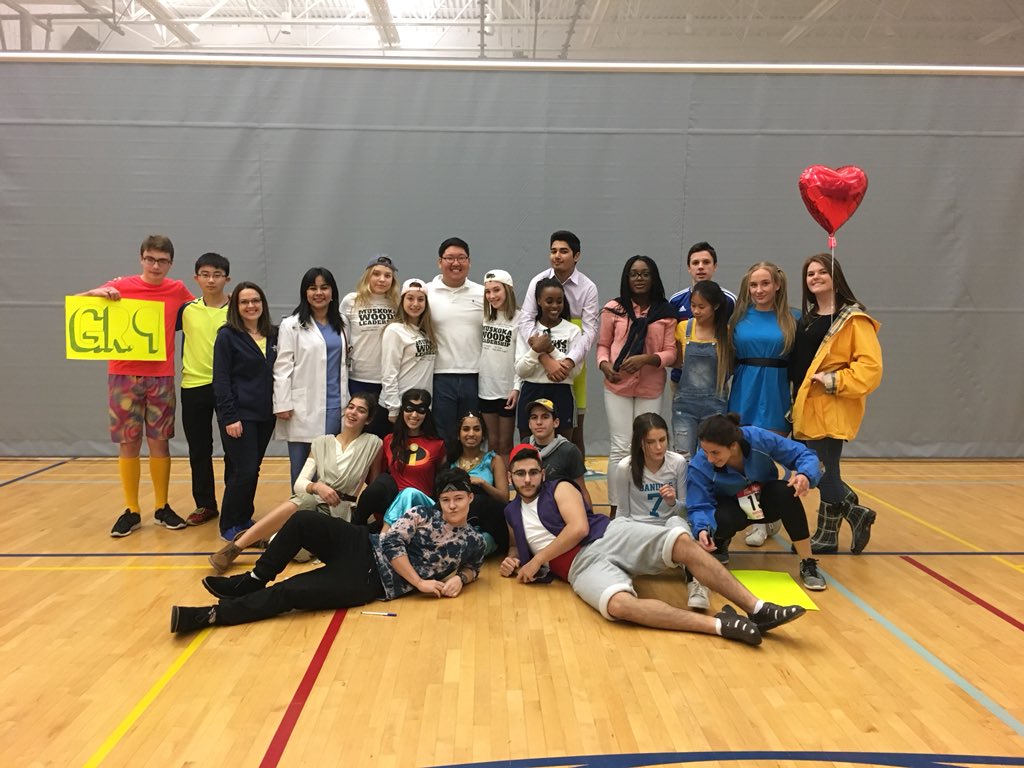 snapshot of some of student council helping out for our first pep rally!! here’s a pic of STJ frats, athletes , neon lovers and local movie star characters. <3 #ProudLaser #STJSpirit
