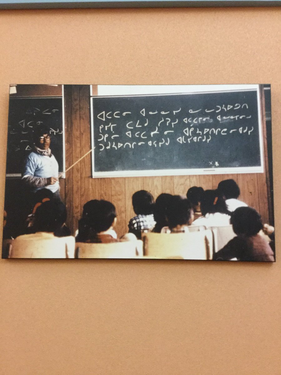 aipili's tweet photo. Picture from hall of Nunavut Arctic College https://t.co/uKcYS9vka1