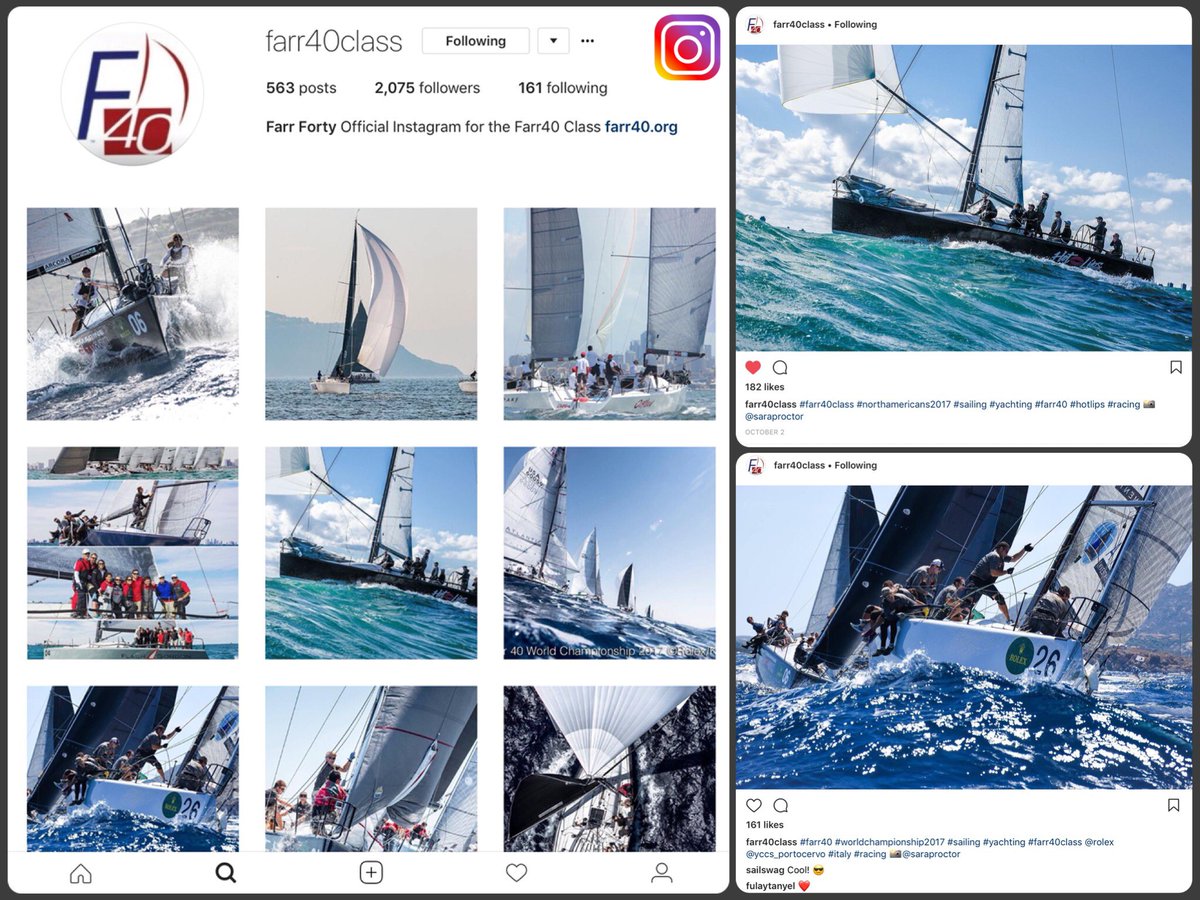 Farr40Class's tweet image. Check out our @instagram feed too!  @farr40class Be sure to tag us with your #Farr40 action! #Farr40Class