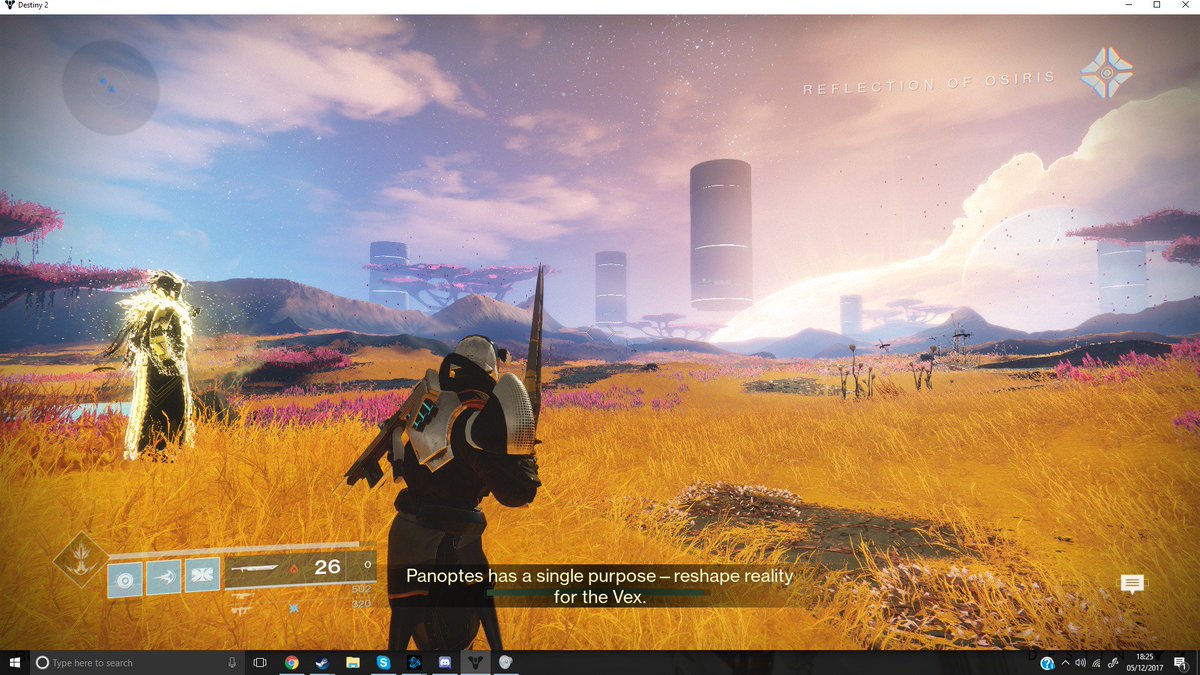 Kristophius's tweet photo. Seeing this scene in #CurseOfOsiris reminds of what Pujari said about the Black Garden. "They came to the garden in vessels of bronze." Mercury used to be a "garden world". Could the Black Garden have been some sort of simulation of the Dark Future? #Destiny2 https://t.co/KQbbk6ds2Y