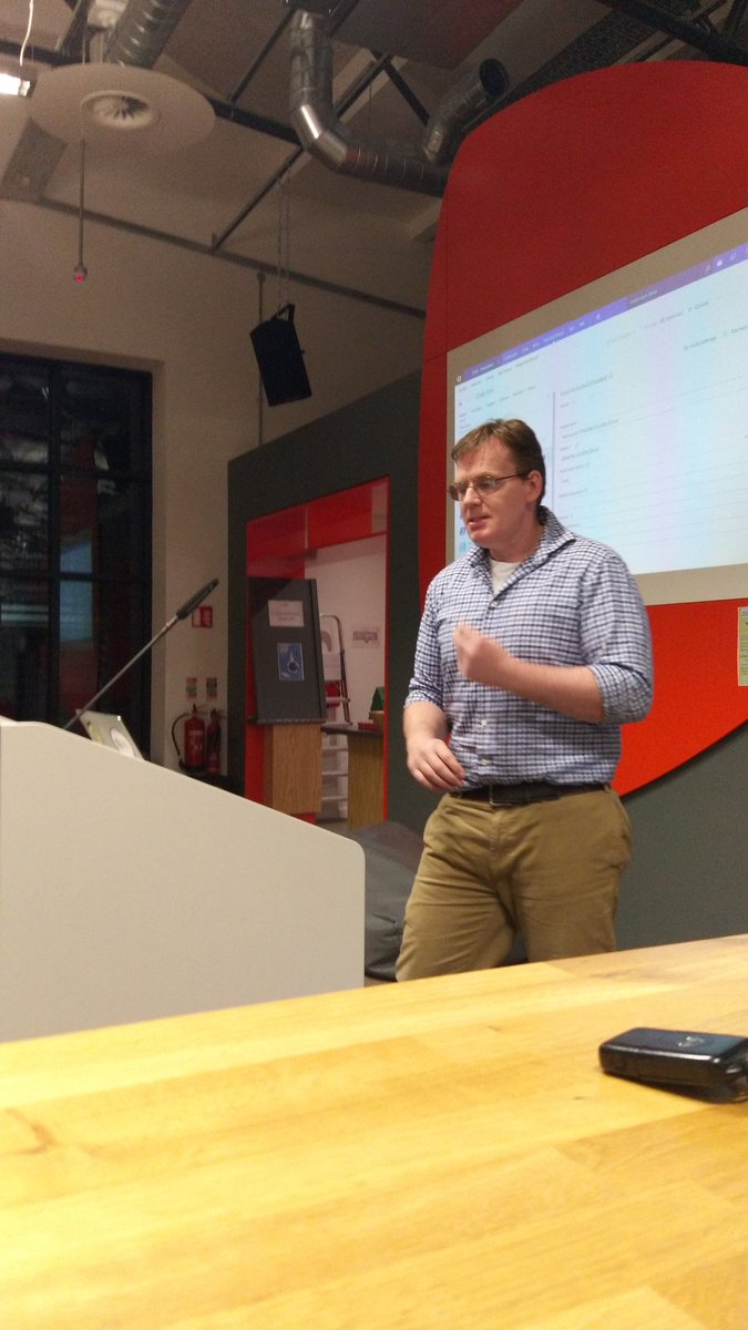 SQLIreland's tweet photo. @bob_duffy starts the #SSIUG Lightning Talks for Dec 2017 https://t.co/75vzazoCk8
