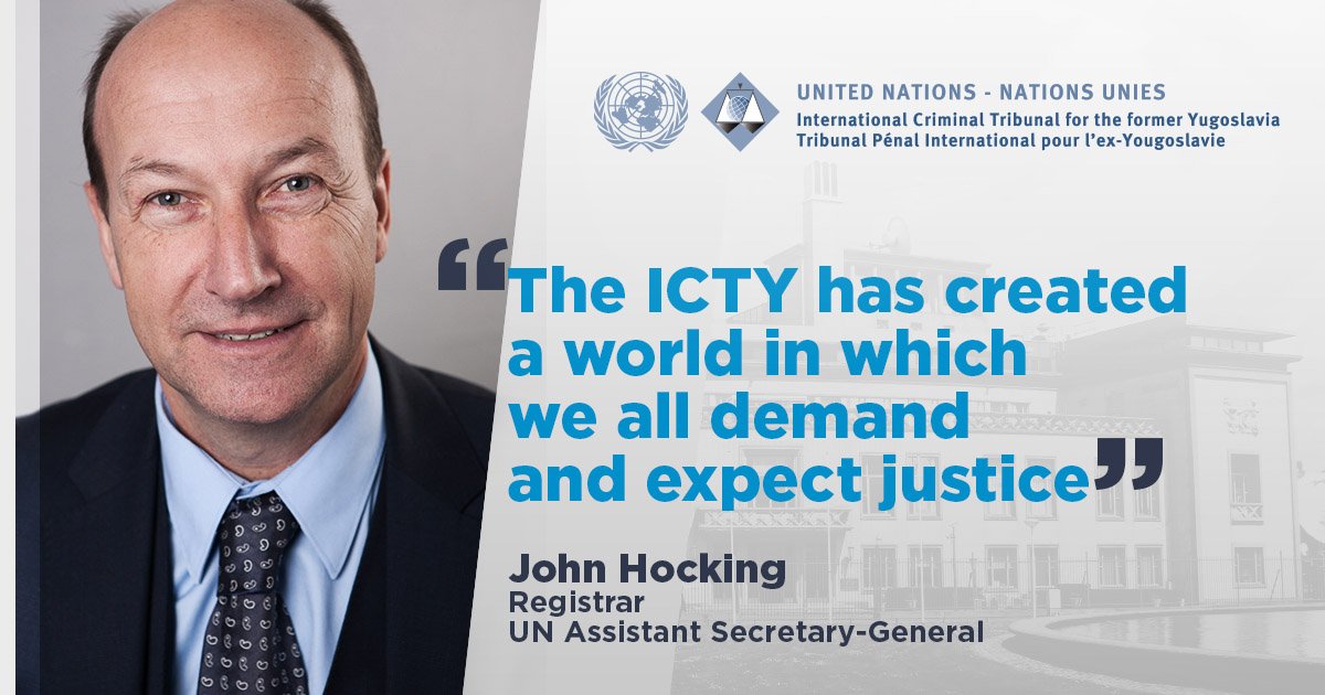 ICTYnews's tweet photo. @UN Registrar Hocking #ICTY24 is inspiration for civil society around the world. #ICTY findings are powerful tools for global action #ASP16 #ICC @ngos4justice https://t.co/Yq8BEg8ge8 https://t.co/fjDjMSLNsj