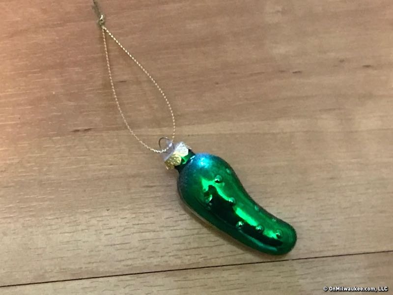 onmilwaukee's tweet photo. Pickle ornaments: got one? #pickleornaments #stnick https://t.co/KMKuMiWTGY https://t.co/oHdfY5RVkg