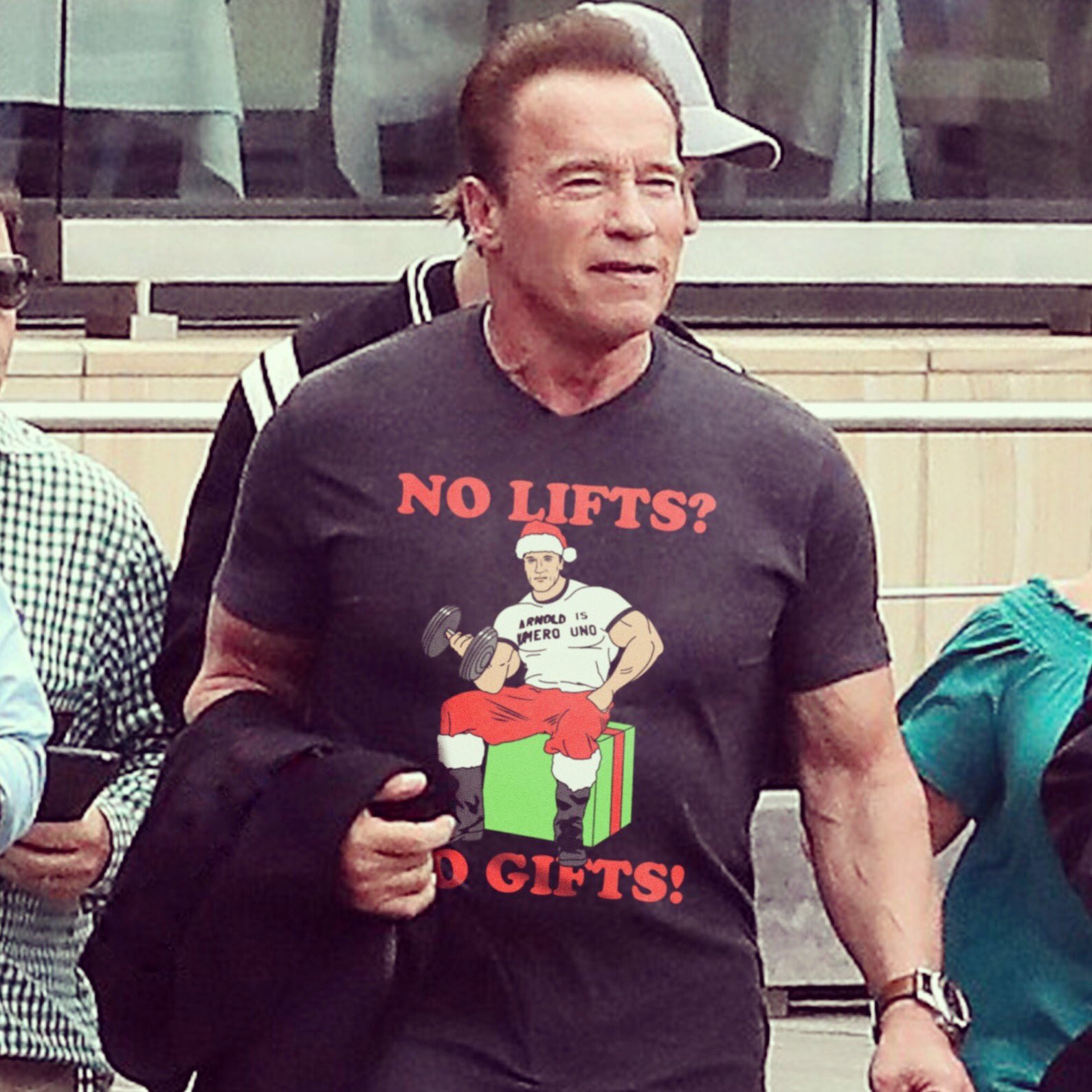 Arnold on X: No Lifts, No Gifts. Look good staying in shape this