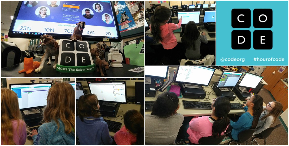 wazupwithtech's tweet image. Who writes the code? GIRLS! #girlpower #CSEdWeek #HourofCode @GCMSCATS @codeorg