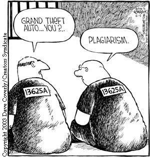 Don't let this be you! Come to our Avoiding Plagiarism workshop this afternoon at 4!