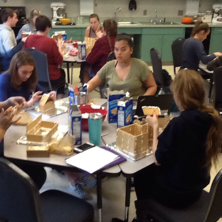MrsRingstaff's tweet photo. Interior Design students displaying their knowledge and understanding of housing styles. #handsonlearning #holidayfun https://t.co/V79ehK8ppB