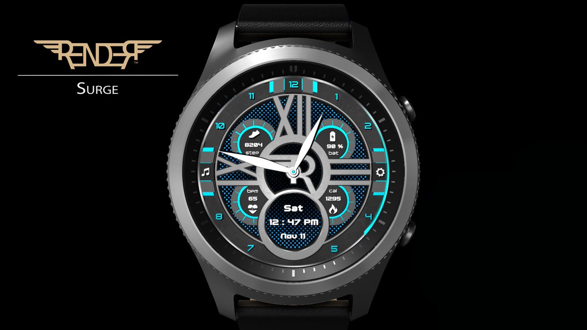 RenderWatchFace's tweet image. Been awhile since our last watchface, but here's are latest. Check this watchface out on the Samsung Galaxy App store. We think you'll really like this one.