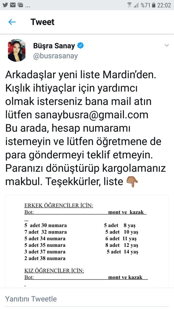 Bunca rezalet arasında dikkatlerinizi, çocukların üşümemesi için çırpınan çok müşfik, çok değerli bir yüreğe çekmek istiyorum... Çocuklarımızı koruyup mutlu edebilmek için adeta tek kişilik bir ordu gibi çalışan <a href="/busrasanay/">Büşra Sanay</a> 'ı alkışlıyorum...