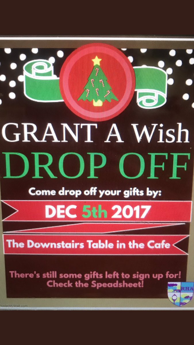 StonehillRHA's tweet photo. Last day to drop off gifts is tonight 5-7!!!!! https://t.co/uNArimcNHr