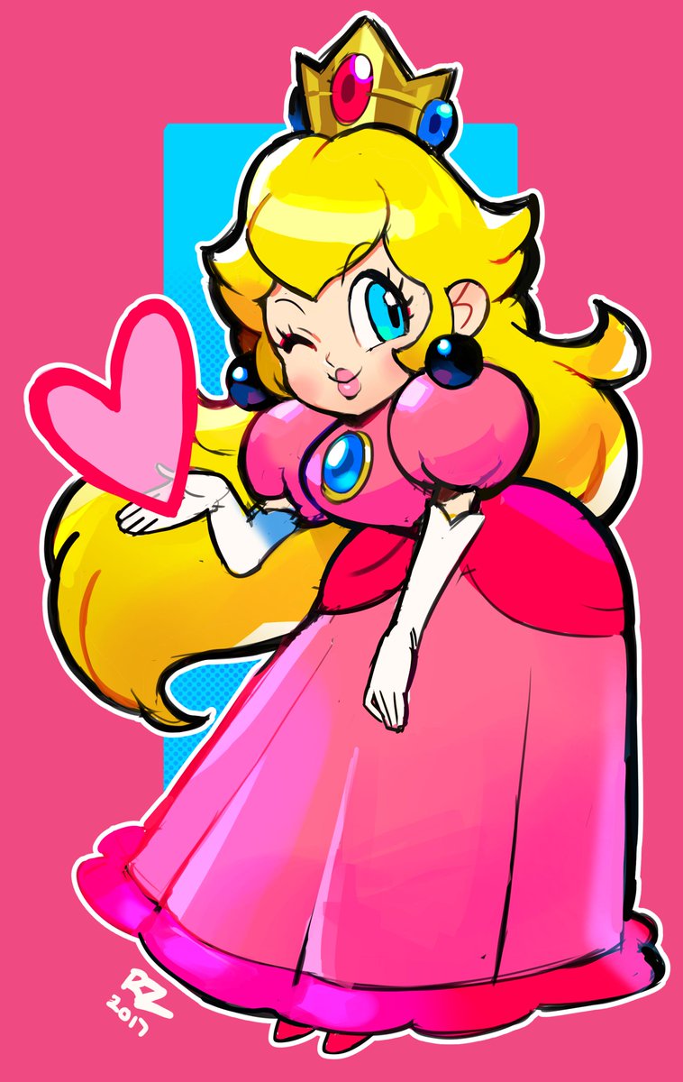 Here's a simple cute Illustation of Princess Peach Done by yours truly...