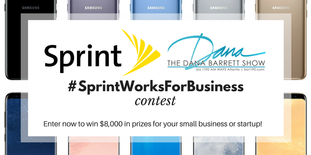 How can @Sprint help your #smallbusiness or #startup in 2018? Win up to 5 <a href="/SamsungMobile/">Samsung Mobile</a> Galaxy S8 phones + service for 1 year, an interview on my Show &amp; more! #SprintWorksForBusiness
Details &amp; to Enter: instagram.com/thedanabarrett  
Rules: buff.ly/2ixu61i