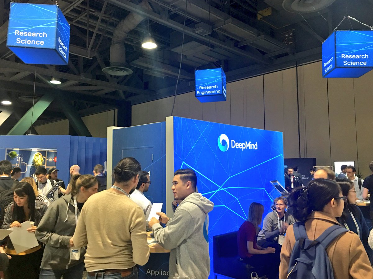 Lots going on at the #NIPS2017 <a href="/DeepMindAI/">DeepMindAI</a> booth. Come and say hello to the team.