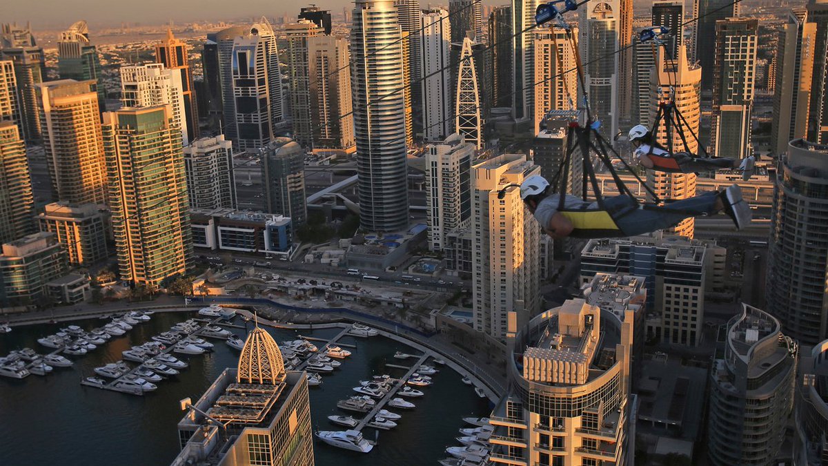 Dubai unveils a new zip line among towering skyscrapers bit.ly/2Aa0cHR?utm_so… https://t.co/wh22kTZJPo