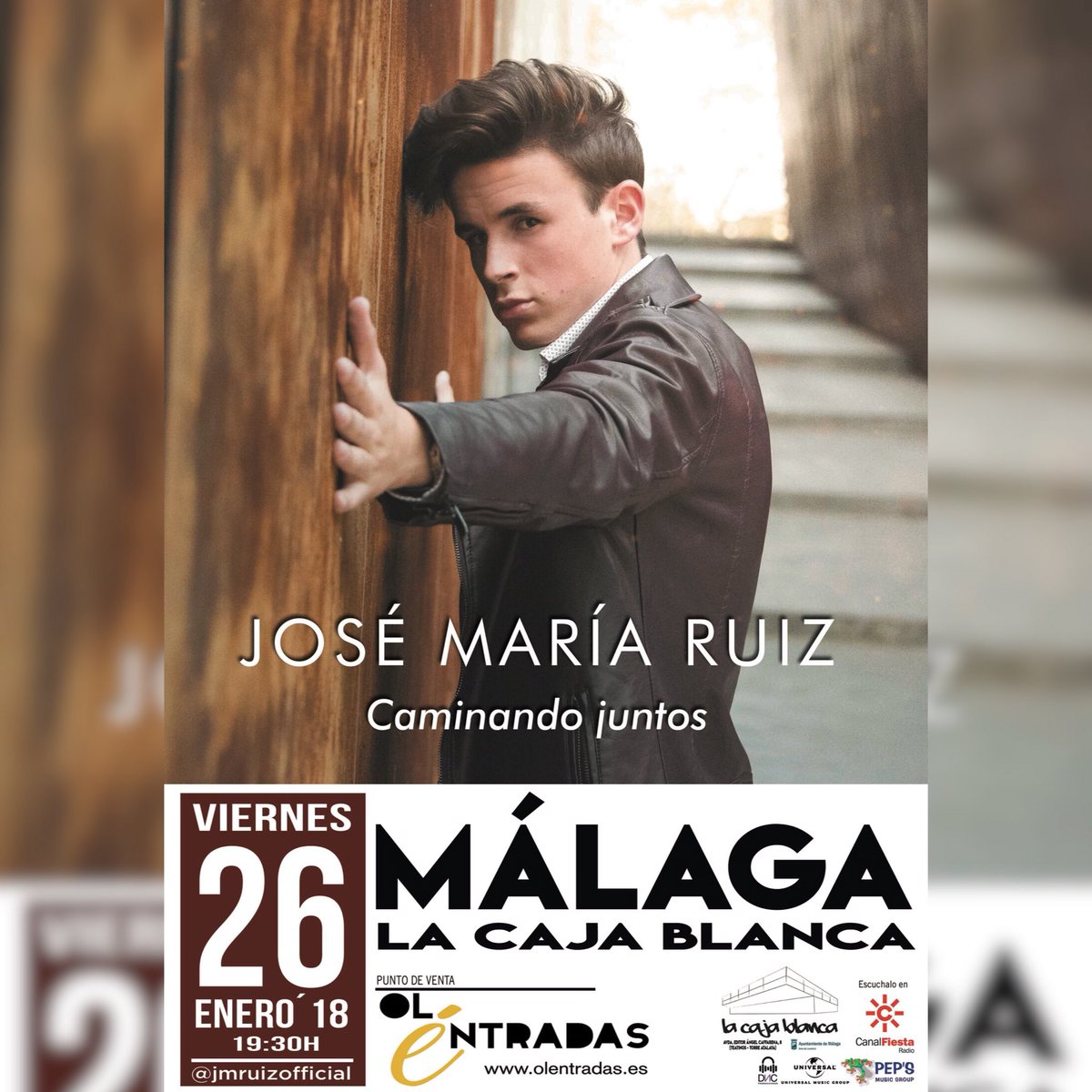 olentradas's tweet photo. 📣📣 GIRA #CaminandoJuntos de @jmruizofficial

🌍 MÁLAGA 
📆 26 de enero
⏰ 19:30h
🏟 La Caja Blanca
🎫 https://t.co/6fG9P0HkjF

Te esperamos!!!

🎤🎧🎼🎹🎸 https://t.co/Q91ZlbD8Af
