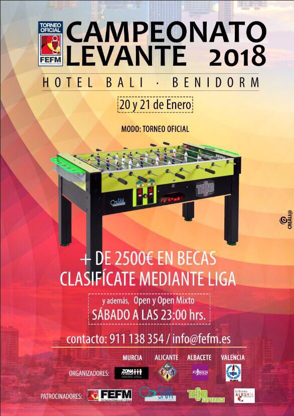 fedfutbolin's tweet photo. Otro año mas disfrutaremos del @granhotelbali en Enero en la Copa de Levante y con el Congreso Internacional de Futbolin, ademas en Mayo #Fesp18 https://t.co/GTd7HhFQyv
