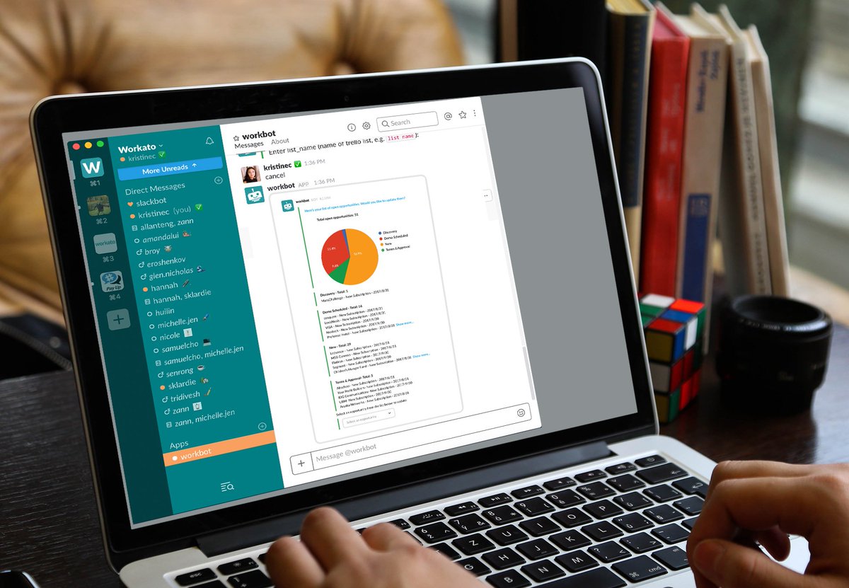 Want to make #Slack your event management hub? You can with #Workbot for Eventbrite—a bundle of recipes for event management that we created in collaboration with <a href="/eventbrite/">Eventbrite</a>! Learn more: bit.ly/2iVZvuB