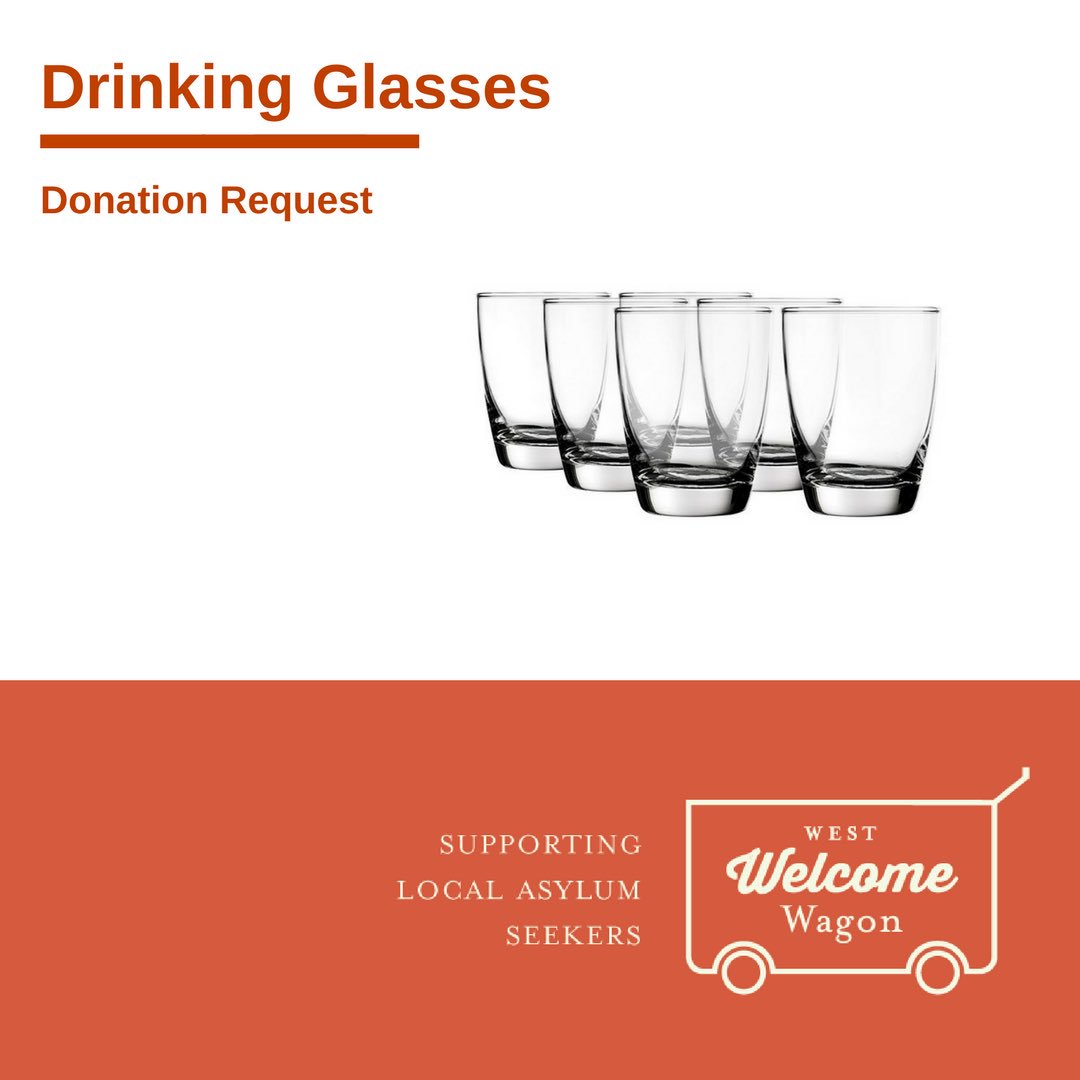 Urgent donation request:
We are in need of drinking glasses for the families we support.

If you have some you can donate please contact our kitchen coordinator by emailing donate@westwelcomewagon.org.au