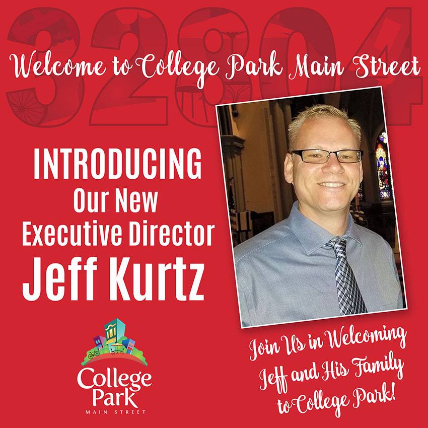 OrlMainStreets's tweet photo. We are proud to welcome Jeff Kurtz to @CollegeParkFla as the new Executive Director. Jeff comes to Orlando with more than 10 years of Main Street experience. Welcome, Jeff! #alocalthing https://t.co/m0vwDHcFcs