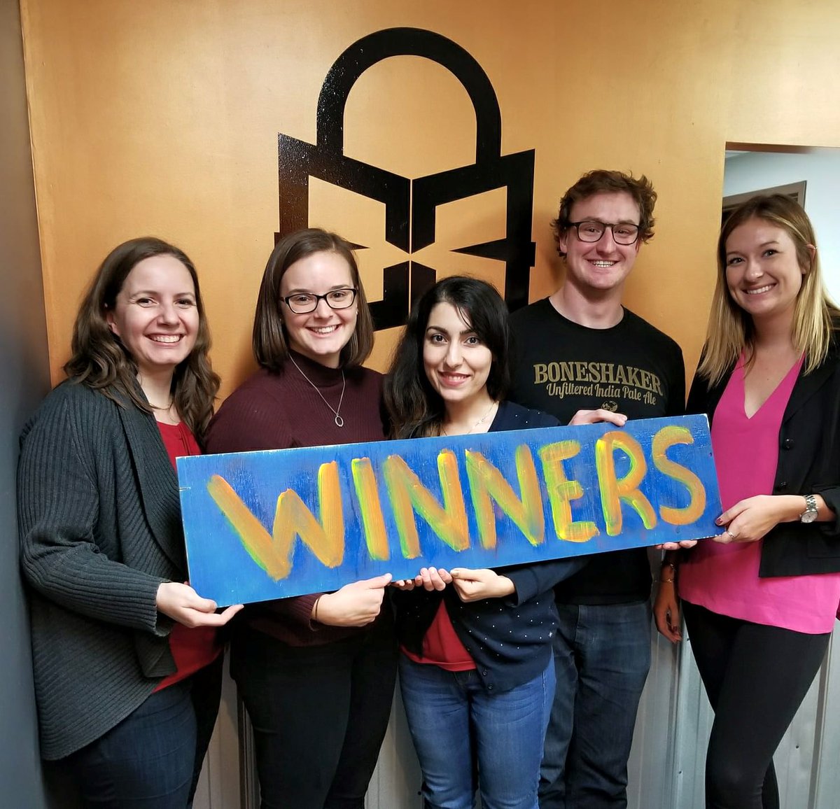 pravatonin's tweet photo. Our research lab groups competed for the best time at a #HamOnt escape room. I was on the losing team, but it was still a lot of fun!  :') https://t.co/ymTIqo2AeL
