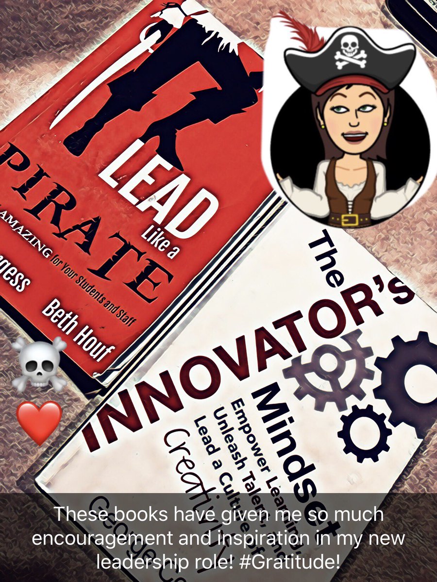 tishrich's tweet photo. Day 5: These 2 books have given me a new mindset and so much encouragement and inspiration in my new leadership role! AMAZING!!!

So much gratitude to @burgess_shelley &amp; @bethhouf ❤️☠️
#LeadLAP &amp; @gcouros #InnovatorsMindset #12daystwitter #booksnaps https://t.co/48WPEykmqT