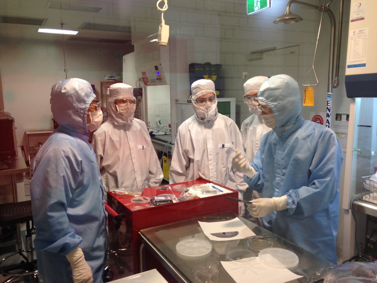 <a href="/teamaurora2017/">Team Aurora</a> Brighton Secondary School work experience students have been learning all about bonding techniques in our cleanroom @UniSAFII