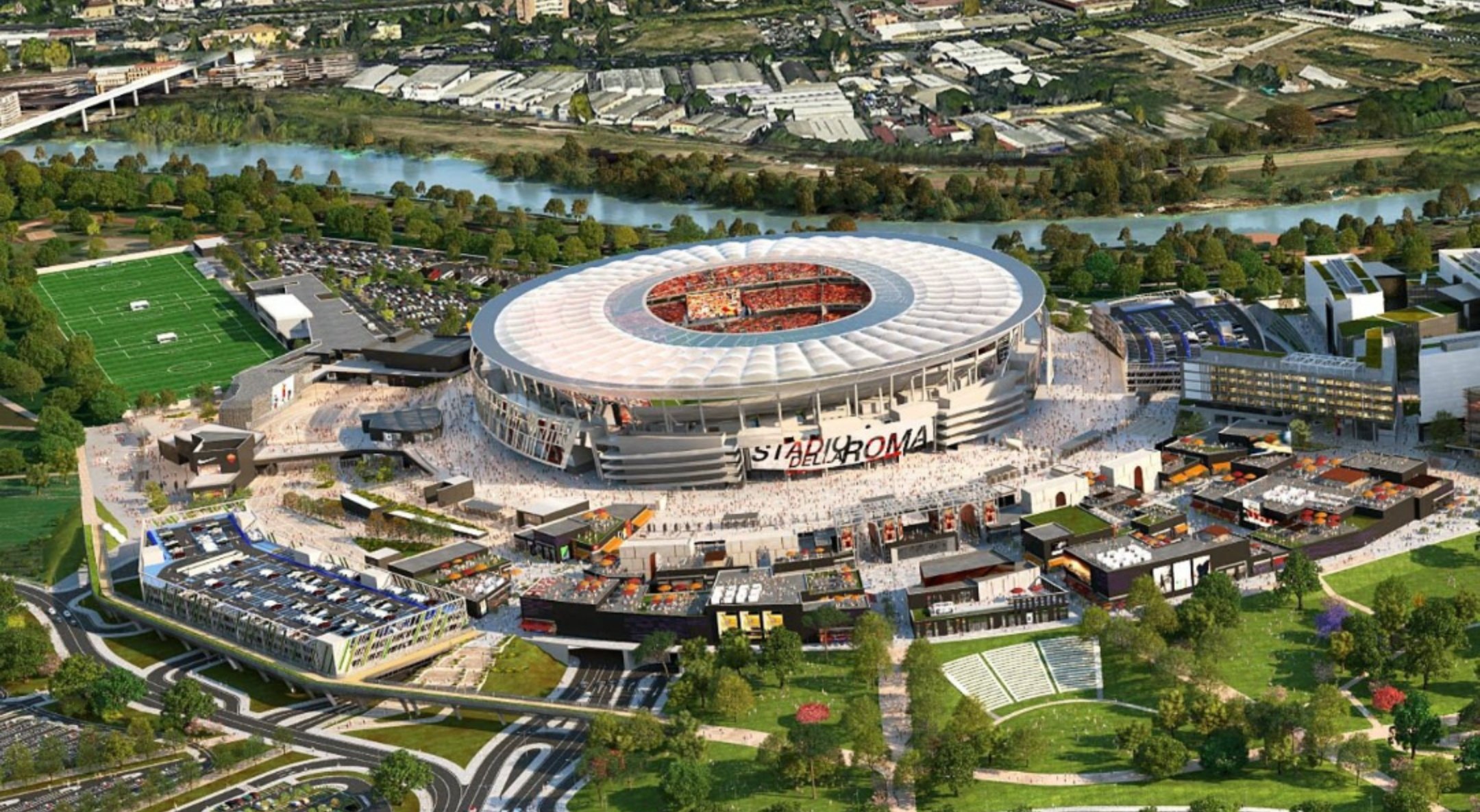 𝐊𝐓 ローマ新スタジアムの建設が承認されたし 今日はダブルで嬉しいな Asローマ T Co Crmultbfza Twitter