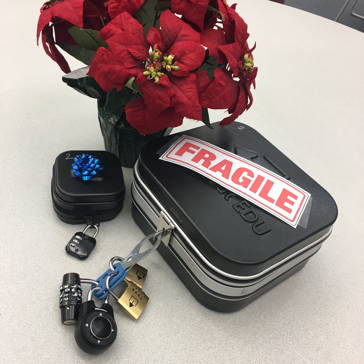 LibraryMvhs's tweet photo. Holiday Pop-Up PD Th/Fri in the library. #breakoutedu #AChristmasStory #mvhsreads #mvhslearns #learningwithmvhs #fcpslibchat #fcps17 #fcpslearns https://t.co/0fQAH0V4No