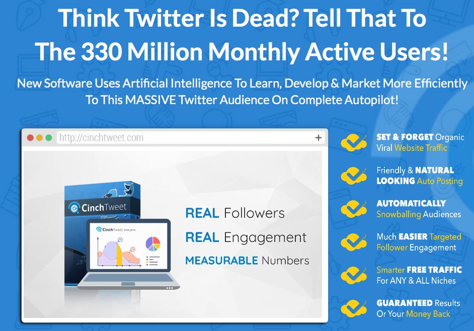 AarigoLive's tweet photo. The most powerful #artificial #intelligence #twitter #marketing software that help you to create your audience, drive more #traffic, create your #lists, get thousands of new,targeted #twitter #followers, & get masses of followers in any niche! https://t.co/8LGzR9MAPK
#cinchtweet https://t.co/3YnUDkxHbx