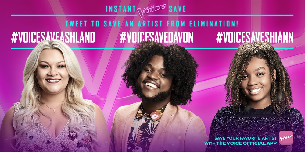 NBCTheVoice's tweet photo. #VoiceSave is open! https://t.co/iuCnNwA6xx