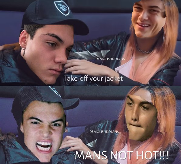 demolishdolans's tweet photo. Ethan is a jacket theif...just ask Grayson. 😂😂#MansNotHot #DolanTwinsNewVideo #DolanTwinsTuesday https://t.co/ddnt061ATy