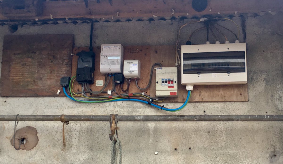 Somerset Electrical Property Services Electrical Before And After Replacement Of Old Consumer Unit And Installation Of Ip Rated Consumer Unit To Protect From Damp Conditions Consumer Unit Feeding